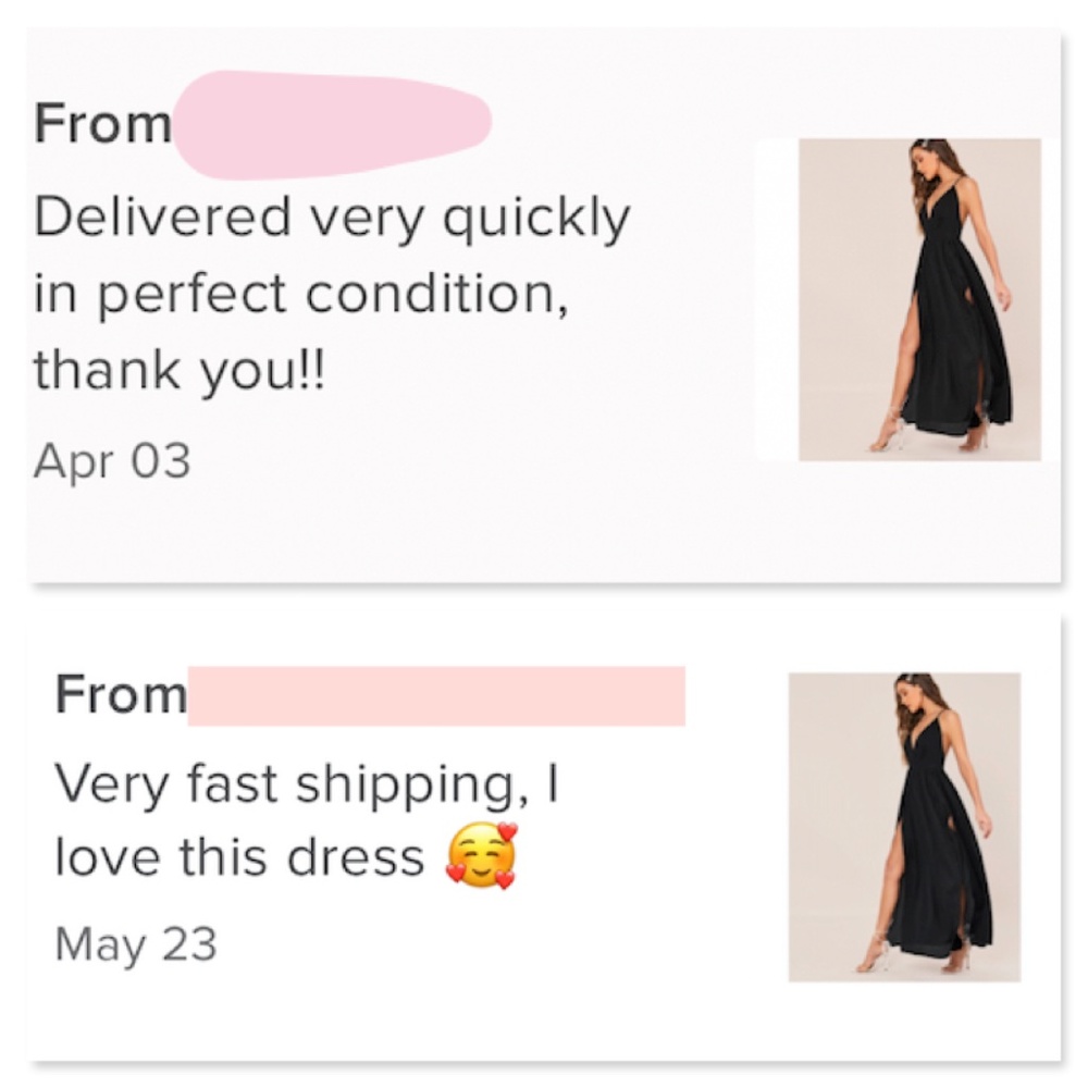 Deep V Backless High Leg Slit Maxi Dress in Black - Picture 5 of 9
